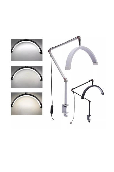 SMAYLİNG Sıkıştırmalı Ay Lamba 17 İnç Makeup Nail Oje Tırnak Kİrpİk Led Işık Güzellik Salonu Beauty - 6