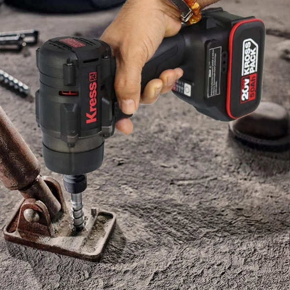 Kress KH276.91 20Volt 700/850Nm Kömürsüz Profesyonel Şarjlı Somun Sıkma (Akü Dahil Değildir) - 4