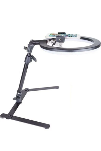 SMAYLİNG 10" Ring Light Youtuber Ürün Çekimleri Masa Üstü Stantlı Selfie Işığ Vlog Kit - 2