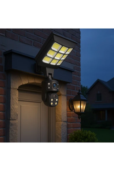SMAYLİNG Solar Güneş Enerjili Kamera | 4G Sim Destekli, Çift Lens, HD Görüntü, Su Geçirmez Güvenlik Kamerası - 5