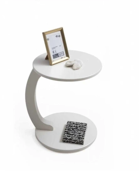 Lunora Kayın Ahşap C Yan Sehpa - Resim 2