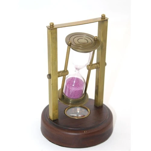 Pirinç Pusulalı Kum Saati Model 7 ürün görseli