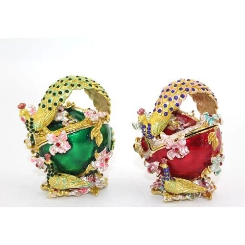 Swarovski Taşlı Tavuskuşu Kutu ürün görseli