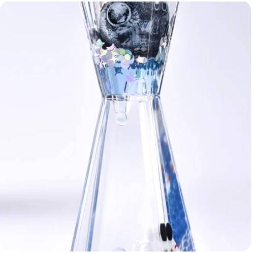 Uzay Temalı Dökülen Yağ Kum Saati - Resim 2