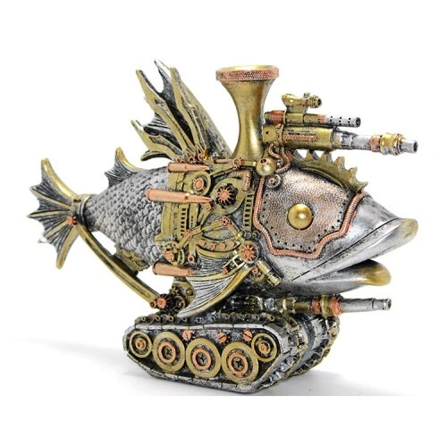 Steampunk Polyester Tasarım Balık Figürü ürün görseli