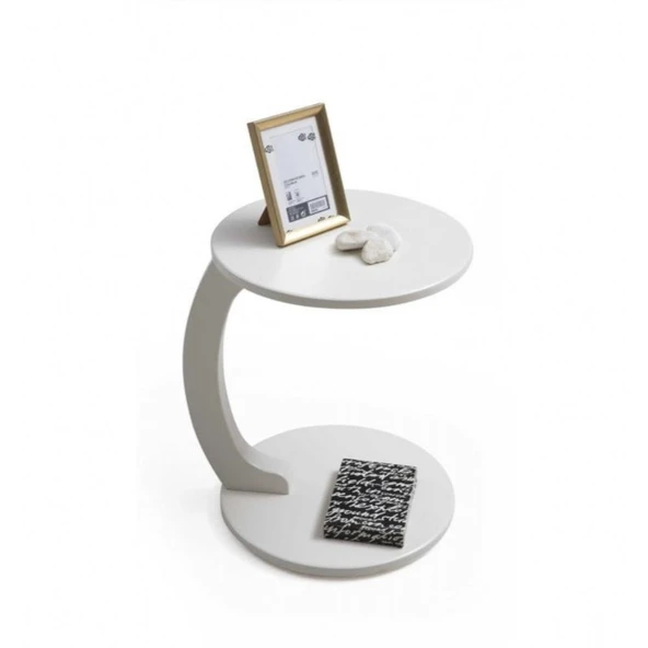 Lunora Kayın Ahşap C Yan Sehpa - Resim 4