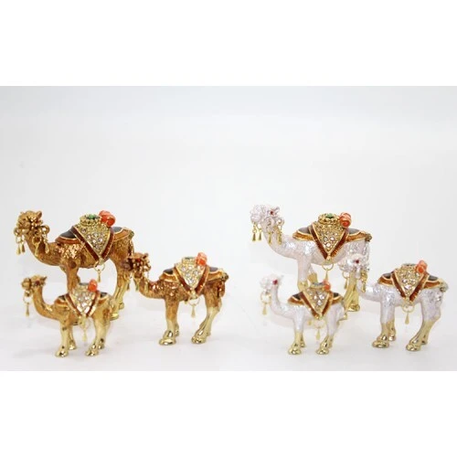 Swarovski Taşlı 3'lü Deve Figürü Model 3 ürün görseli