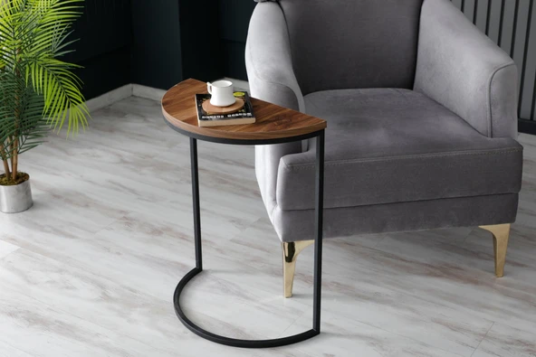 Lisa Metal Tekli Yan Sehpa - Resim 5