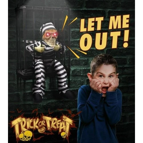 MAHKUM GÖRÜNÜMLÜ KURU KAFA İSKELET - Resim 4