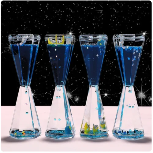 Uzay Temalı Dökülen Yağ Kum Saati - Resim 5