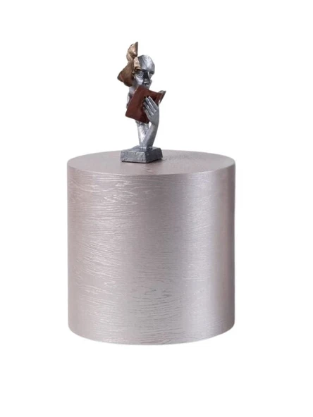 Walnut Ahşap Yan Sehpa - Resim 3