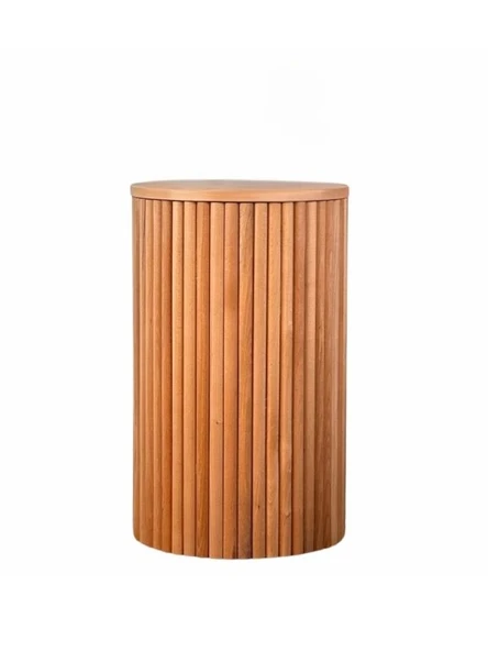 Havvana Bohem Natural Ahşap Yan Sehpa - Resim 4