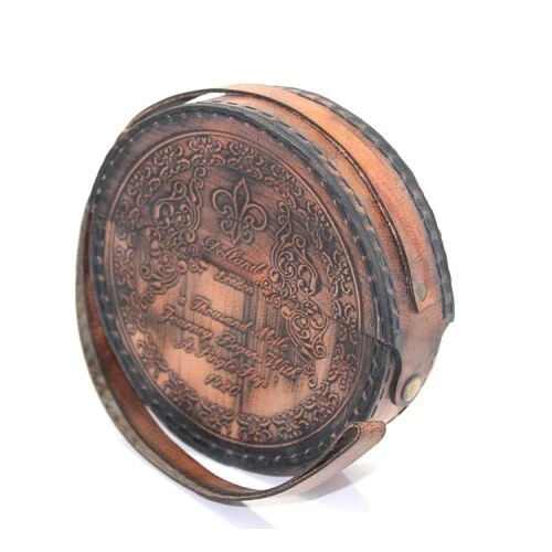 Deri Kılıflı Pirinç Pusula - Resim 2