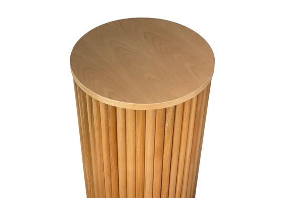 Havvana Bohem Natural Ahşap Yan Sehpa - Resim 5