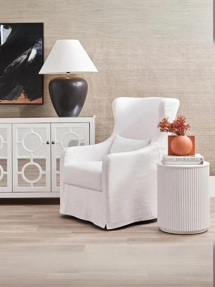 Tropico Bohem Ahşap Yan Sehpa - Resim 7