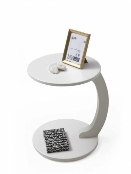 Lunora Kayın Ahşap C Yan Sehpa - Resim 3