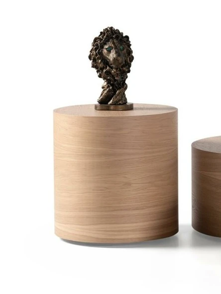 Walnut Ahşap Yan Sehpa - Resim 5