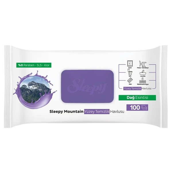 SLEEPY YUZEY TEMIZLIK HAVLUSU 100'LU DAG ESINTISI