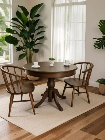 Montclair Baba Ayak Sabit Masa 110x110 - Resim 8