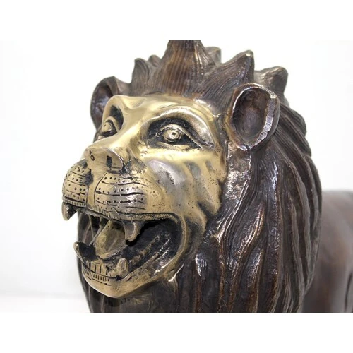 Metal Aslan Biblosu 60 Cm - Resim 2