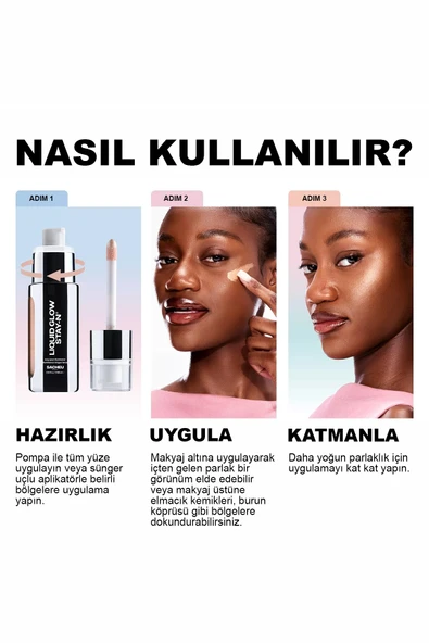 Sacheu Liquid Glow Stay-n Uzun Süre Kalıcı Likit Aydınlatıcı 03 Sun Beam 27.68ML - Resim 8