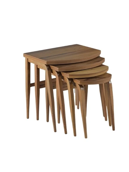 Oden Masif Ceviz Zigon Sehpa - Resim 2