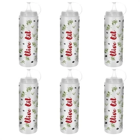 Şeffaf Kapaklı Sızdırmaz Yağlık Sosluk Şişesi Plastik Yağdanlık Master Chef AP-9471 - Resim 7