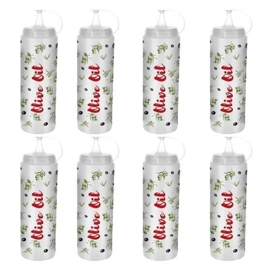 Şeffaf Kapaklı Sızdırmaz Yağlık Sosluk Şişesi Plastik Yağdanlık Master Chef AP-9471 - Resim 8