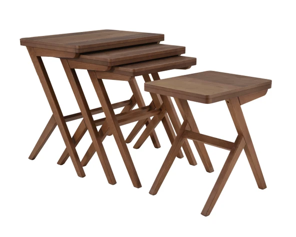 Zeta Ceviz Zigon Sehpa - Resim 6