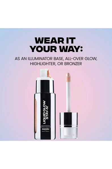 Sacheu Liquid Glow Stay-n Uzun Süre Kalıcı Likit Aydınlatıcı 04 Golden Hour 27.68ML - Resim 7