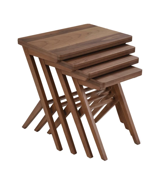 Zeta Ceviz Zigon Sehpa - Resim 5