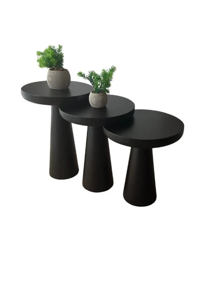 Mushroom 3'lü Zigon Sehpa - Resim 11