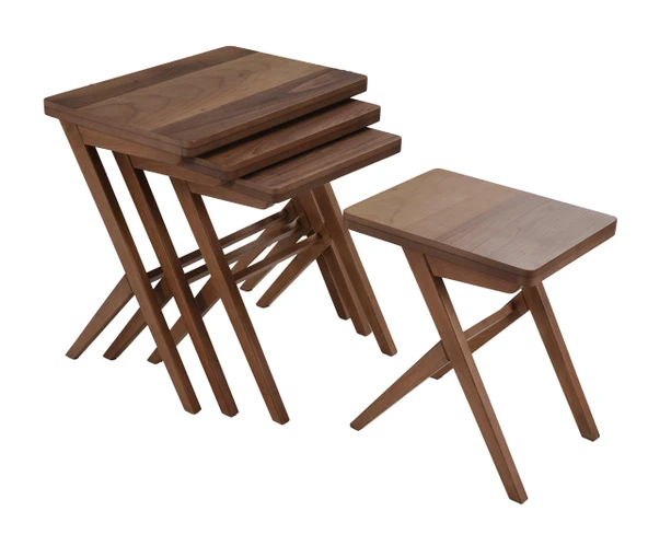 Zeta Ceviz Zigon Sehpa - Resim 4