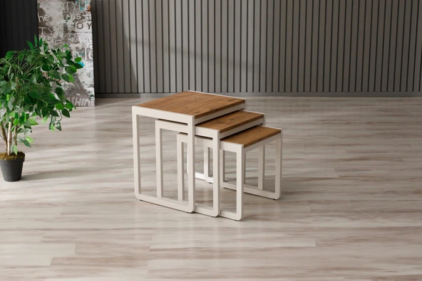 Vello Ahşap C Zigon Sehpa - Resim 3