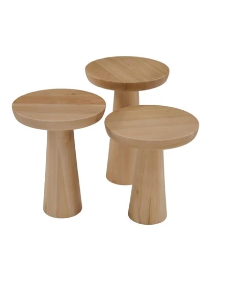 Mushroom 3'lü Zigon Sehpa - Resim 3