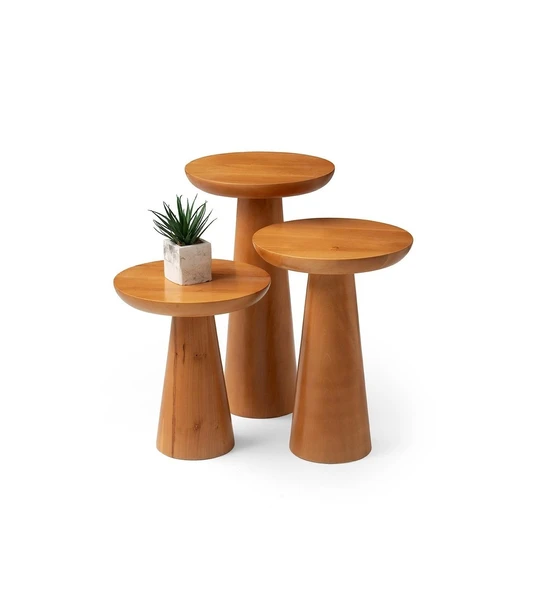 Mushroom 3'lü Zigon Sehpa - Resim 9