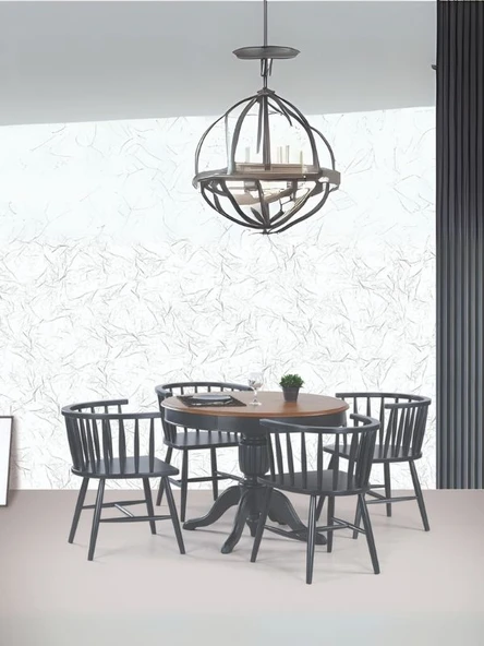 Montclair Baba Ayak Sabit Masa 120x120 - Resim 7