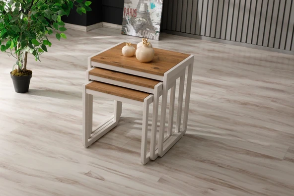 Vello Ahşap C Zigon Sehpa - Resim 5