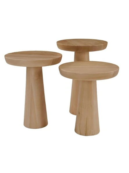 Mushroom 3'lü Zigon Sehpa - Resim 2