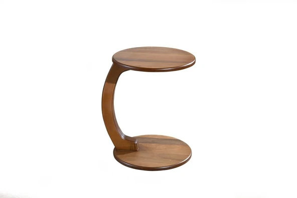 Lunora Ceviz Ahşap C Yan Sehpa - Resim 6