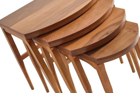 Oden Ceviz D Zigon Sehpa - Resim 9