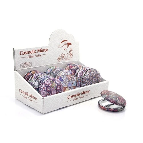 Yuvarlak Taşlı El Aynası Kalın ürün görseli