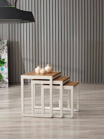 Vello Ahşap C Zigon Sehpa - Resim 2