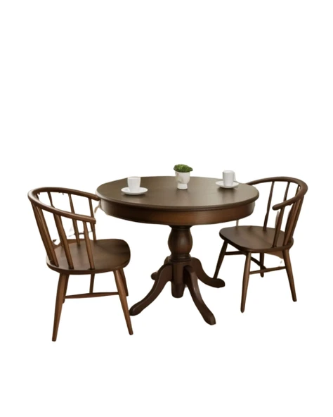 Montclair Baba Ayak Sabit Masa 120x120 - Resim 8