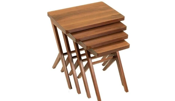 Zeta Ceviz Z Zigon Sehpa - Resim 5