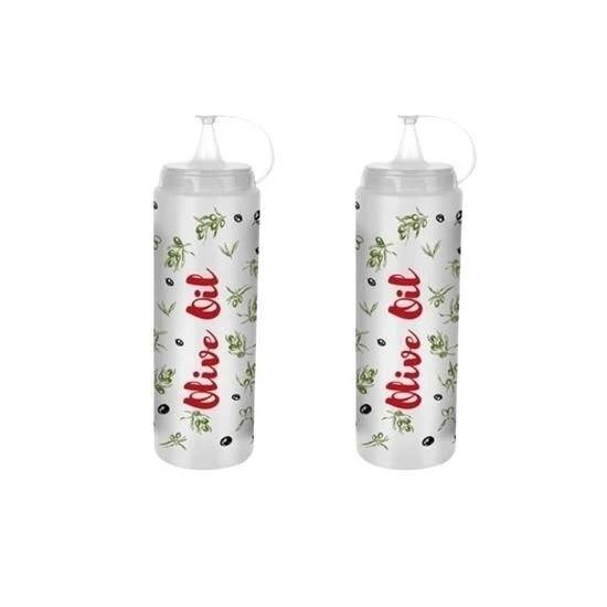 Şeffaf Kapaklı Sızdırmaz Yağlık Sosluk Şişesi Plastik Yağdanlık Master Chef AP-9471 - Resim 5