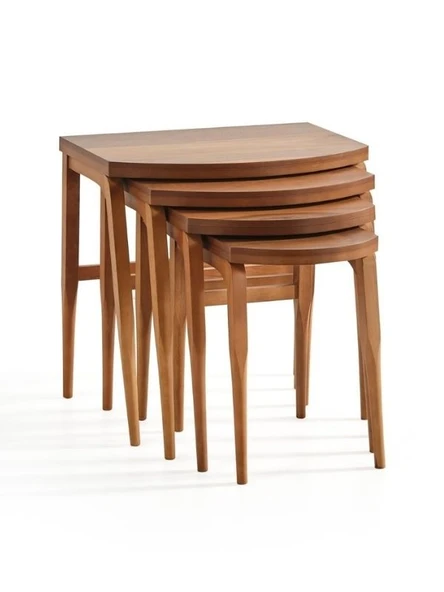 Oden Ceviz D Zigon Sehpa - Resim 4