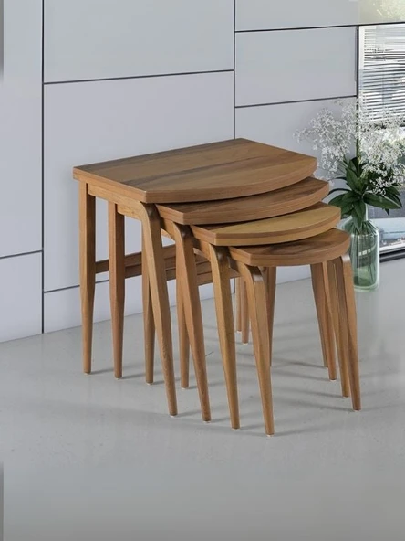 Oden Masif Ceviz Zigon Sehpa ürün görseli