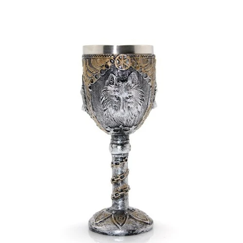 Kurt Büstü Tasarımlı Paslanmaz Çelik Kadeh Bardak ürün görseli