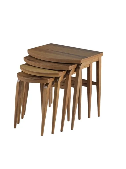 Oden Masif Ceviz Zigon Sehpa - Resim 3